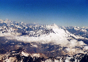 Blick über peruanische Berge 2001